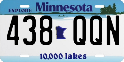 MN license plate 438QQN