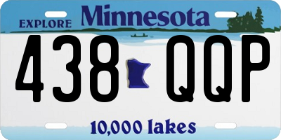 MN license plate 438QQP