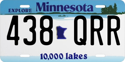 MN license plate 438QRR