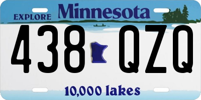 MN license plate 438QZQ