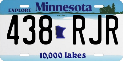 MN license plate 438RJR