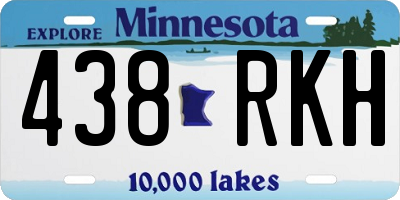 MN license plate 438RKH