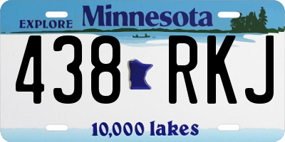 MN license plate 438RKJ