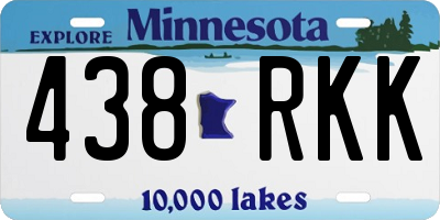 MN license plate 438RKK