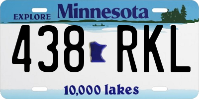 MN license plate 438RKL
