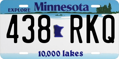 MN license plate 438RKQ