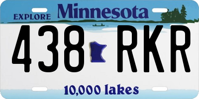 MN license plate 438RKR