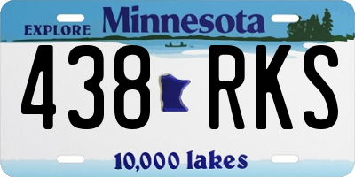 MN license plate 438RKS