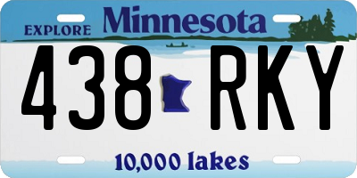 MN license plate 438RKY