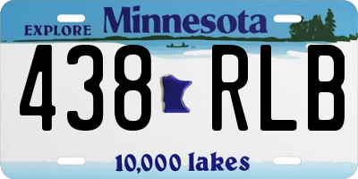 MN license plate 438RLB