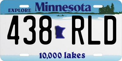 MN license plate 438RLD