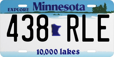 MN license plate 438RLE