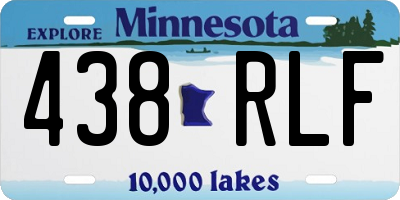 MN license plate 438RLF