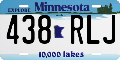 MN license plate 438RLJ