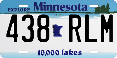 MN license plate 438RLM