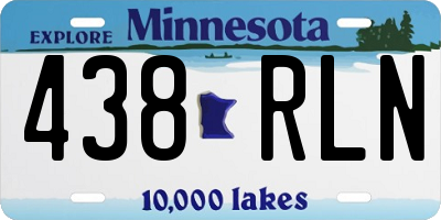 MN license plate 438RLN