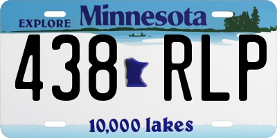 MN license plate 438RLP
