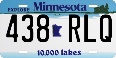 MN license plate 438RLQ