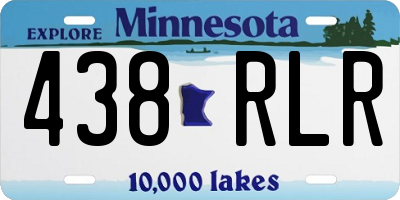 MN license plate 438RLR