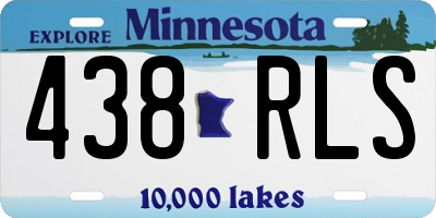 MN license plate 438RLS