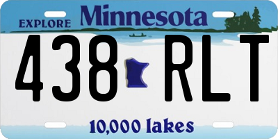MN license plate 438RLT