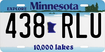 MN license plate 438RLU