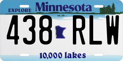 MN license plate 438RLW
