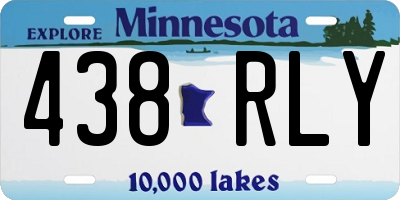 MN license plate 438RLY