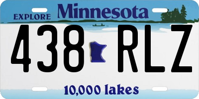 MN license plate 438RLZ