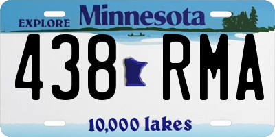 MN license plate 438RMA