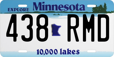 MN license plate 438RMD