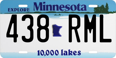 MN license plate 438RML
