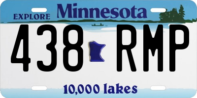 MN license plate 438RMP