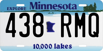 MN license plate 438RMQ