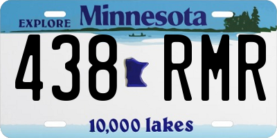 MN license plate 438RMR