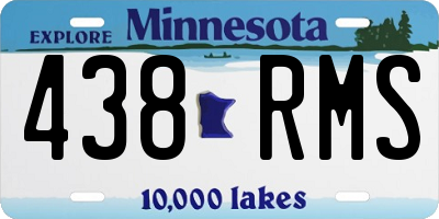 MN license plate 438RMS