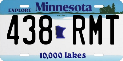 MN license plate 438RMT