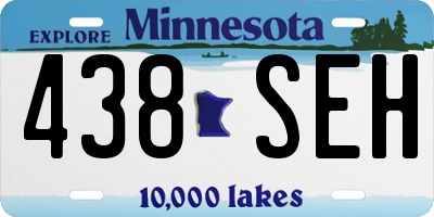 MN license plate 438SEH