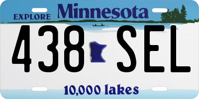 MN license plate 438SEL
