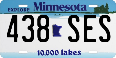 MN license plate 438SES
