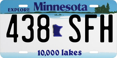 MN license plate 438SFH