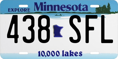 MN license plate 438SFL