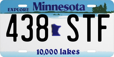 MN license plate 438STF