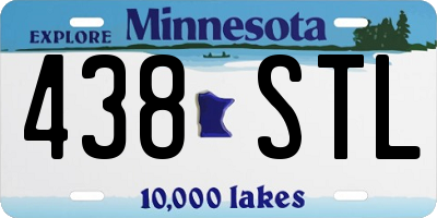 MN license plate 438STL