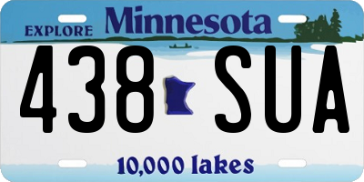 MN license plate 438SUA