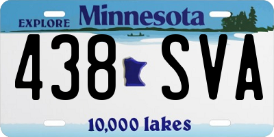 MN license plate 438SVA