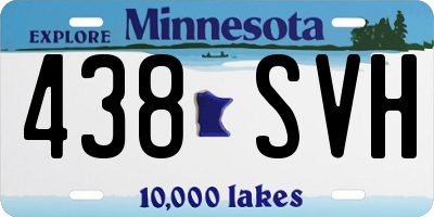MN license plate 438SVH