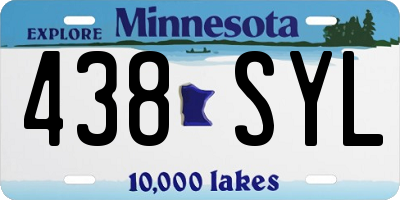 MN license plate 438SYL