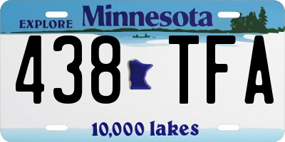 MN license plate 438TFA