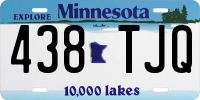 MN license plate 438TJQ